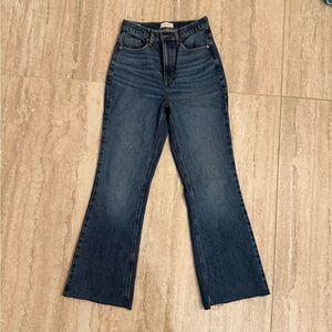 Stretch high rise bootcut jeans